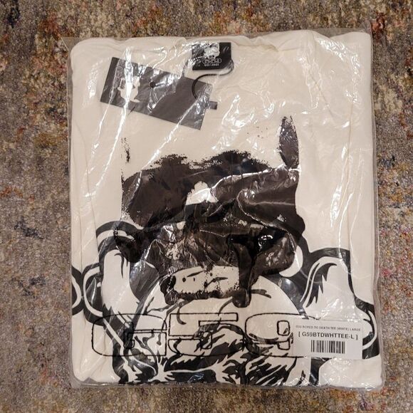 G59 Bored to Death White Tee Shirt Size XLarge - Picture 2 of 3